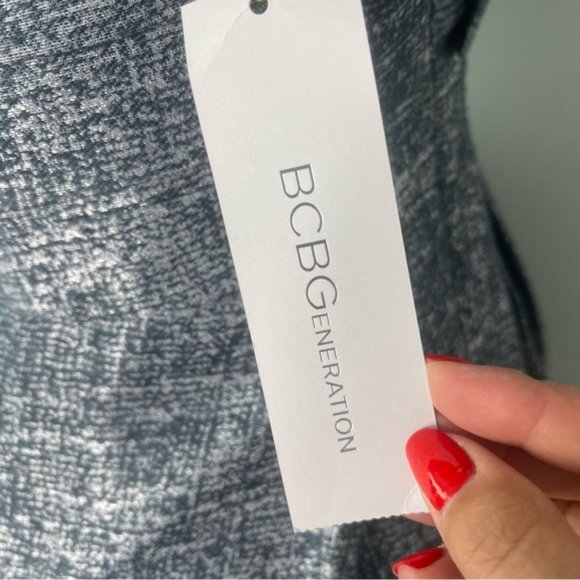 NWT BCBGeneration Teal Silver Combo Cocktail Mini Dress Women's Size 0 - Picture 7 of 8